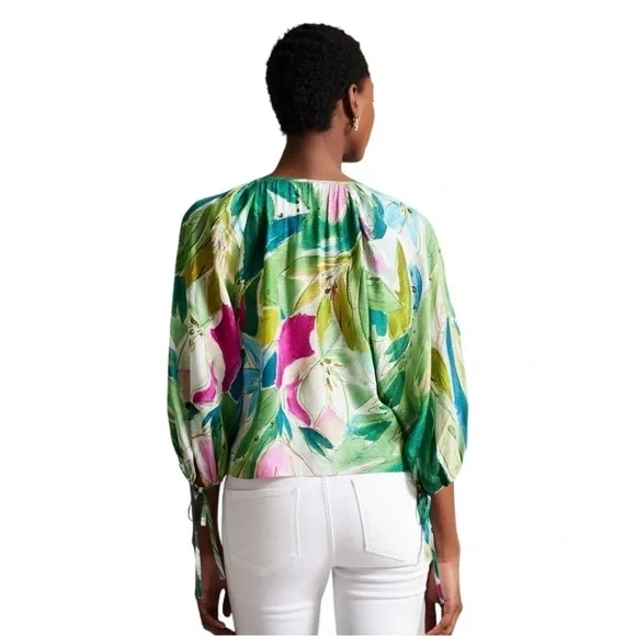 Ted Baker London Raglan Puff Sleeves Blouse  Size 8 US (3 UK) - Picture 7 of 11